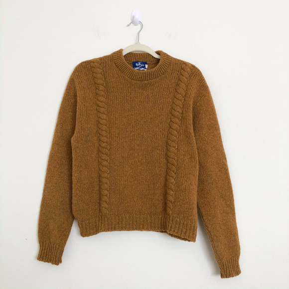 Traverse Bay Sweaters - Traverse Bay Mustard Brown Knit Pullover Sweater